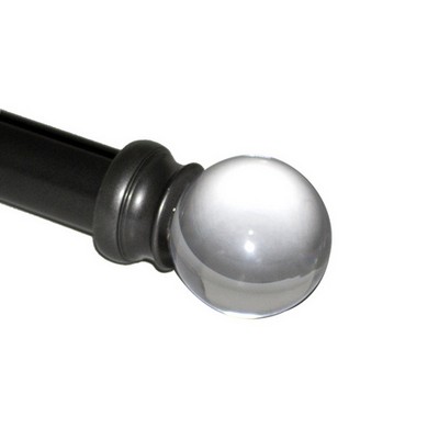 Brimar Glass Globe Finial-Lg Gun Metal