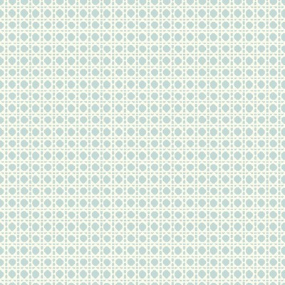Carey Lind Carey Lind Vibe Caning Wallpaper aquamarine, chalk white