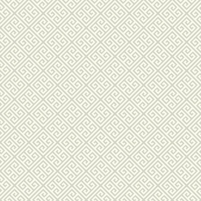 Carey Lind Carey Lind Vibe Greek Key Wallpaper silvery grey, chalk white