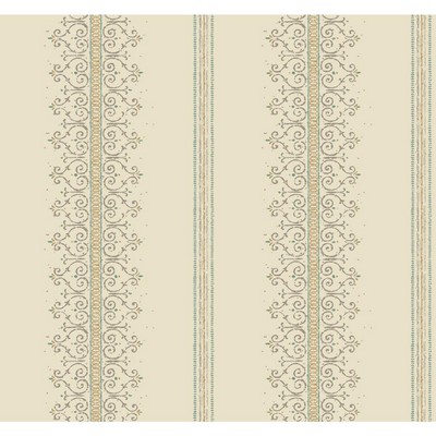 Carey Lind Modern Shapes Radiant Filigree Wallpaper cream, taupe, aqua, metallic gold