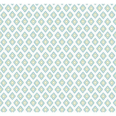 Carey Lind Modern Shapes Keystone Wallpaper white, aqua, yellow/green