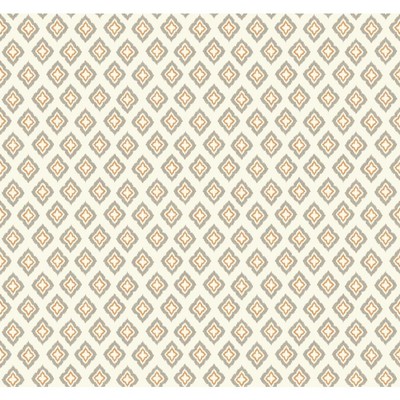 Carey Lind Modern Shapes Keystone Wallpaper cream, grey, orange