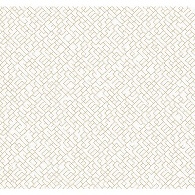Carey Lind Modern Shapes Mason Wallpaper off white, golden tan