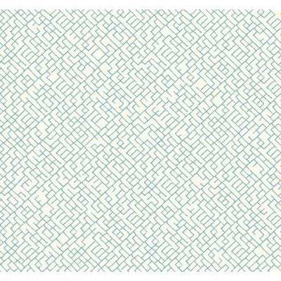 Carey Lind Modern Shapes Mason Wallpaper white, aqua