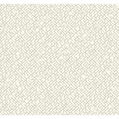 Carey Lind Modern Shapes Mason Wallpaper off white, grey