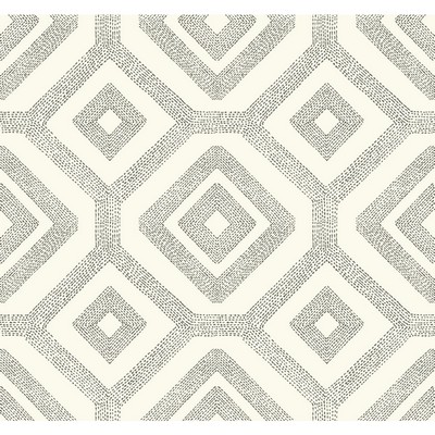 Carey Lind Modern Shapes French Knot Wallpaper cream, taupe
