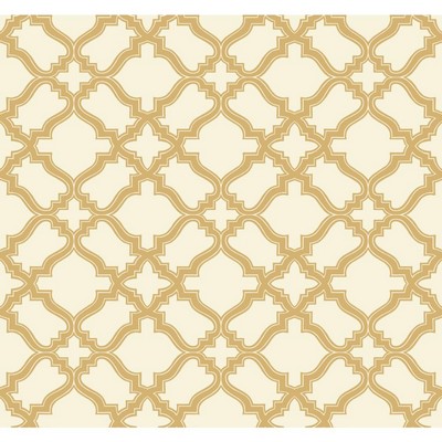 Carey Lind Modern Shapes Cathedral Wallpaper cream, gold