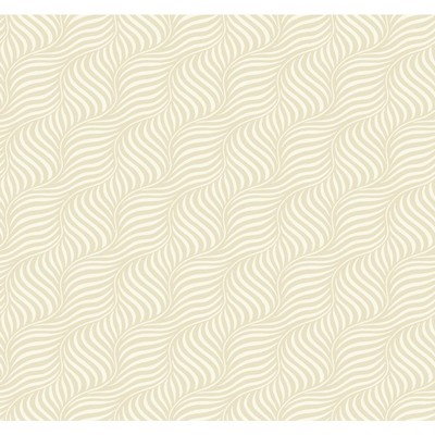 Carey Lind Modern Shapes Cross Current Wallpaper pearl, white