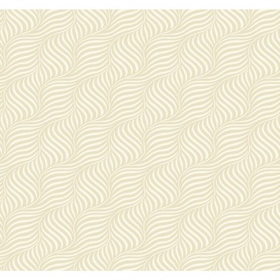 Carey Lind Modern Shapes Cross Current Wallpaper pearl, white