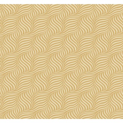 Carey Lind Modern Shapes Cross Current Wallpaper golden pearl, cream