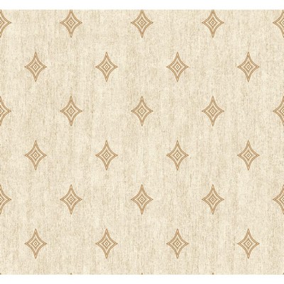 Carey Lind Menswear Voltage Removable Wallpaper Beiges/Metallics