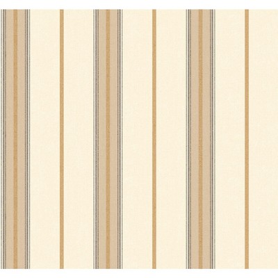 Carey Lind Menswear Ralph Stripe Removable Wallpaper Browns/White/Off Whites