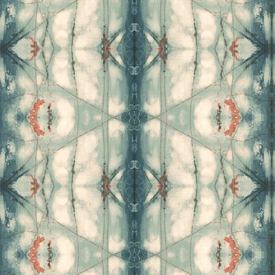 Carey Lind Cloud Nine Transcendence Removable Wallpaper Blues/Oranges