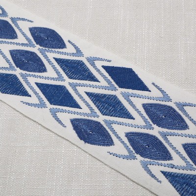 Magnolia Fabrics  Ikata Emb Tape BLUES