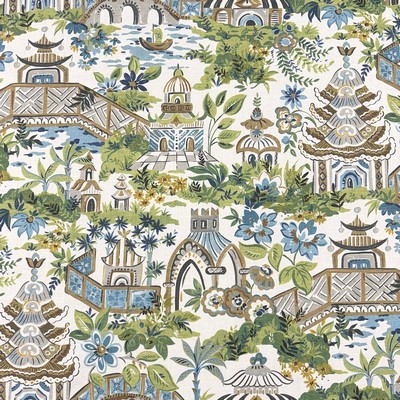 Magnolia Fabrics  Kyoto BLUEGREEN