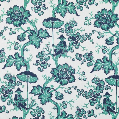 Bailey and Griffin PARADISE TOILE AEGEAN