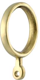 Vesta Brass Curtain Rings Shown in 
