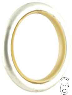 Vesta Ring w/insert & clip Stainless Steel
