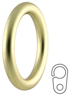 Vesta Castillian Hollow Ring Polished Brass