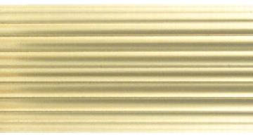 Vesta Solid Brass Reeded Polished Brass