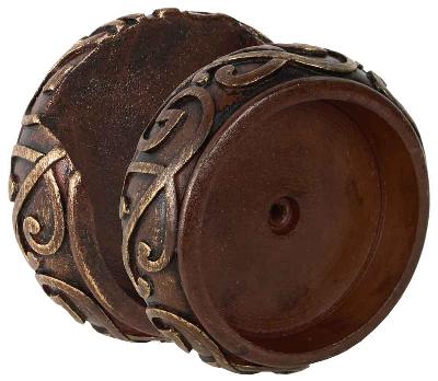 Finestra Iron Scroll Inside Mount Shown in Chinoisorie