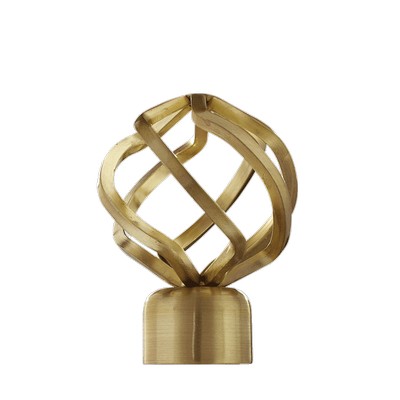 Aria Metal Bird Cage Brushed Brass