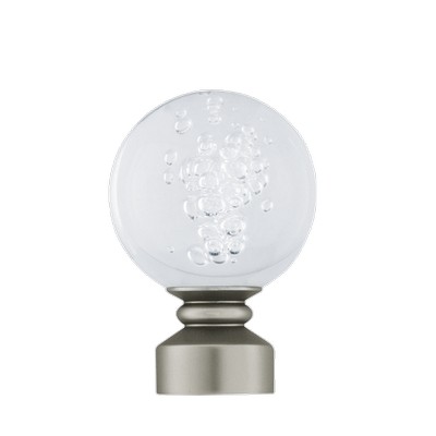 Aria Metal Blown Glass Ball Satin Nickel
