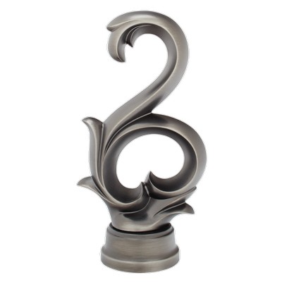 Aria Metal Arabesque Scroll Antique Pewter