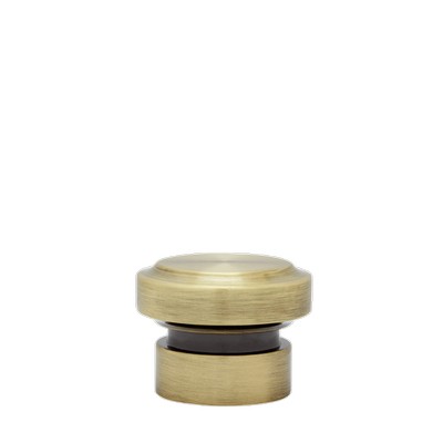 Aria Metal Saxon End Cap Antique Brass