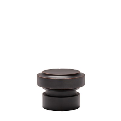 Aria Metal Saxon End Cap Dark Oil Rubbed Bronze