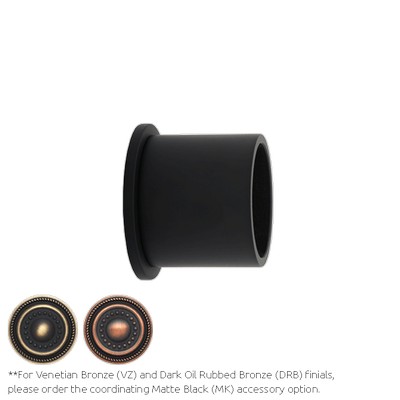 Aria Metal Inside Mount for Fixed Pole Matte Black