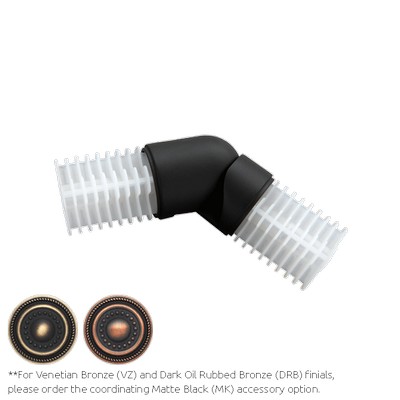 Aria Metal Elbow Matte Black