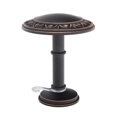 Aria Metal Bellaire Medallion Holdback Dark Oil Rubbed Bronze