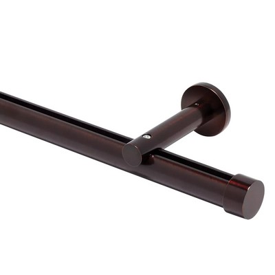 Aria Metal Single Rod Wall Mount with 3 1/2 in Projection Oil Rubbed Bronze Oil Rubbed Bronze
