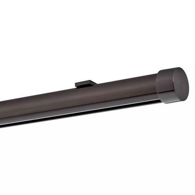 Aria Metal Single Rod Ceiling Clip Low Profile Brushed Black Nickel Brushed Black Nickel