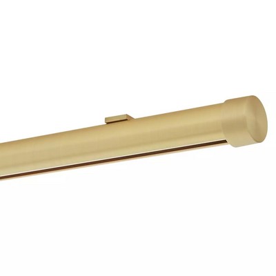 Aria Metal Single Rod Ceiling Clip  48 in Satin Gold Satin Gold