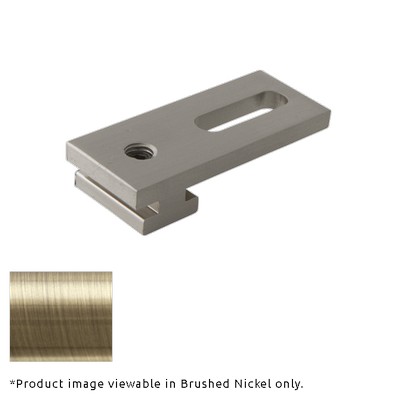 H-Rail Low Profile Ceiling Bracket Antique Brass Aria Metal H-Rail Low Profile Ceiling Bracket Antique Brass