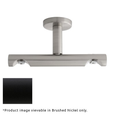 Aria Metal H-Rail Double Ceiling Bracket Matte Black