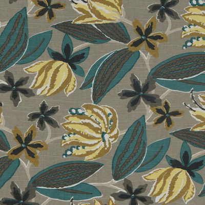 Robert Allen Bright Floral Greystone