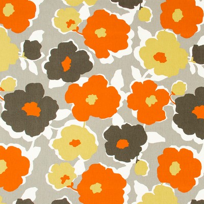 Robert Allen Top Floral Orange Crush