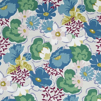 Robert Allen Splashy Garden Turquoise