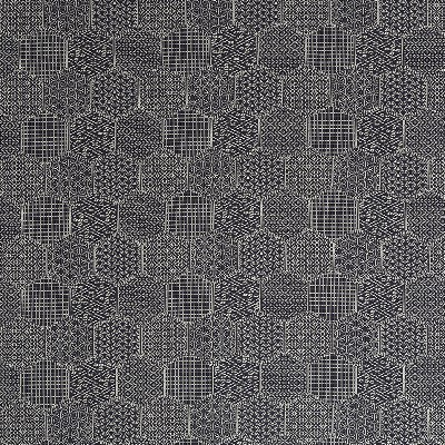 Robert Allen Stitched Hex Batik Blue