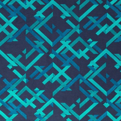 Beacon Hill Abstract Fret Navy