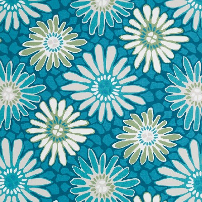 Robert Allen Tactile Flora Turquoise