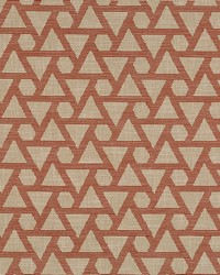 Robert Allen GEO STITCH PERSIMMON Fabric
