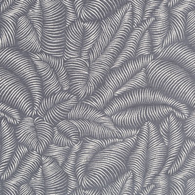 Robert Allen TROPIC FERNS BK   SLATE        