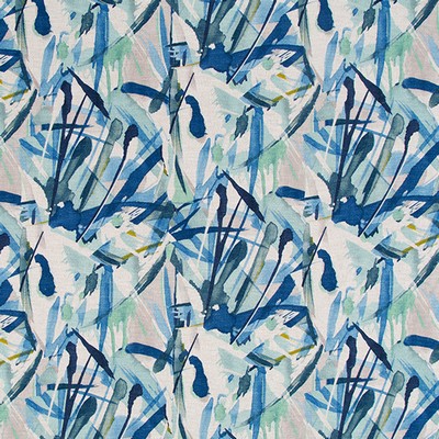 Robert Allen FESTIVO PRINT   AQUA           