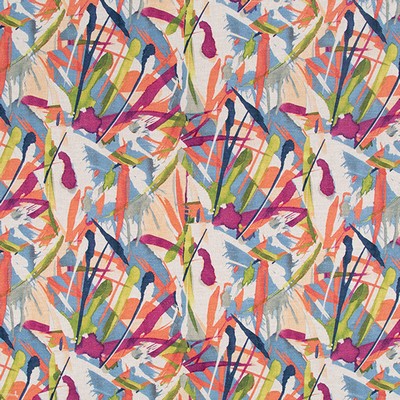 Robert Allen FESTIVO PRINT   TOMATO         