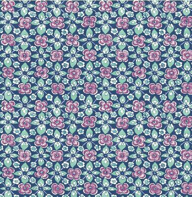 Brewster Wallcovering Free Spirit Indigo Floral Indigo