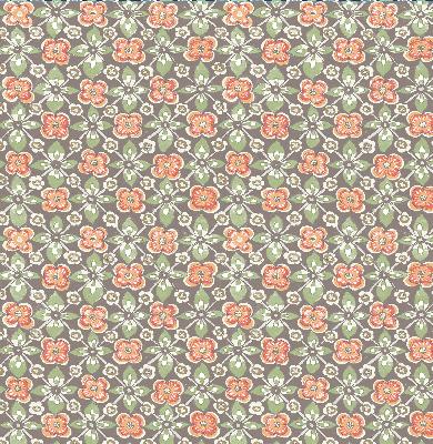 Brewster Wallcovering Free Spirit Coral Floral Coral